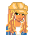 A static contact sheet of a pixel art icon featuring three character frames and red text reading "I may look innocent but as they say never judge a book by its cover" with heart symbols at the bottom.
