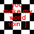 Red text reads 'you make my world spin :]' over a black-and-white checkered background with shifting diamond patterns.