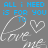 A 48x48 pixel animated contact sheet showing two frames of a text-based buddy icon with blue and white pixelated elements on a gray background.