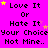 A bright pink background displays repeated text phrases with yellow and pink stars, arranged in a pattern