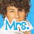 A pixelated image of a person with curly brown hair wearing a white shirt against a blue background, overlaid with text labels.