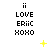 Pixel art icon with repeated text and animated yellow sparkles on white background