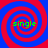 Four identical spiral patterns arranged in a , each containing the word 'single' in green text at the center