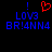 Pixelated blue text and red heart symbol on black background, with one version showing a red heart above the text.