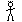 16 black-and-white pixelated stick figures in various poses, including walking, running, and gesturing
