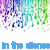 Pixelated abstract design with gradient colors transitioning from purple to blue to green, with blue text at the bottom reading 'in the' and 'drama' partially visible.
