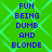 Green background with cyan diamond pattern and blue pixelated text reading 'FUN BEING DUMB AND BLONDE' in two identical vertical