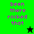 Pixelated text 'been there rocked that' in purple on green and black backgrounds with a star icon changing from black to green.