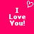 Pixelated text and heart symbol on bright pink background with two identical side-by-side layouts.