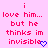 Pixelated text on pink background with blue heart symbol, two identical side-by-side layouts.