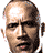 Two pixelated headshots of men appear above bold red and black text reading "WALKING TALL THE ROCK" on a white background.