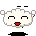 Two pixelated sheep characters in a side-by-side contact sheet with snowfall background, each with distinct facial expressions and pose differences between frames.