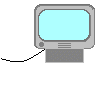 Yellow cartoon character with red cheek circles and black-tipped tail appears in multiple poses next to gray monitors showing blue screens or red ERROR text.