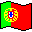 Two pixelated flag icons side-by-side, each with green and red vertical sections and a central yellow emblem containing a blue and white shield.