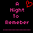 A pixelated graphic with pink text reading 'A Night To Remember' and a red heart symbol above the left side of the text, set against a black background.
