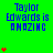 Green background with blue text 'Taylor Edwards is AMAZING' repeated across the image, red heart symbols animating in vertical