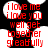 Red pixelated text on black background with white circular shapes, displaying phrases like 'i love me i love you well get together greatfully' in a