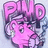 Pixelated pink-toned anime-style character with large eyes and curly hair, next to text reading 'VICTORIA #14 2007' on light background.