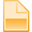 A static pixelated icon of a document with folded corner, rendered in gradient orange and beige tones.