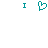Teal pixel art displays two vertical 'I' shapes flanking a heart symbol on white background.