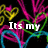 Animated icon with colorful neon-style hearts and hands on black background, displaying text 'Its my Birthday' in white font.