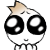 Two identical pixelated cartoon characters with large black eyes, small mouths, and beige spiky hair against a gray background.