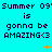 Pixelated cyan background with repeated text and orange star-like symbols in a pattern