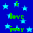 Blue background with light blue stars and green text reading "i love joey" repeated across the image.