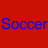 Red background with blue and white text arranged in a pattern, displaying phrases like "Soccer Will Be The Same Without MIA HAMM # 9"