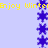 Yellow text reads 'Enjoy Winter' on a light purple background with vertical of blue snowflakes