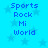 Pixelated blue text on a bright cyan background with faint star shapes, arranged in two vertical of four lines each
