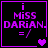 Four display purple text on black background with heart symbols changing from one to two to three to four