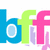 Four quadrants display pixelated text: blue 'b', green 'o', pink 'f', green '&', green 'Carly', and blue 'Taylor!' on colored backgrounds.