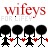 Animated contact sheet of a buddy icon showing sequential text and character animation across 25 sampled frames with repeating patterns, red text, black figures, and heart symbols on white background.