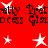 Red background with white stars and repeated black text fragments reading 'Pret. etty' and 'Giant cess'.