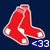 Red baseball sock icon with white accents on dark blue background, featuring stylized 'B' shape and <33 text in lower right.