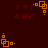 Dark red background with repeating orange square patterns and red text reading 'r + r 4 evr' in pixelated font.