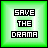 Pixel art of six with green gradient backgrounds, displaying text and a character in green attire