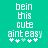 Pixelated text and star symbols on a teal background with two identical static frames side-by-side.