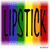 A static icon displays the word 'LIPSTICK' in bold black letters over a rainbow gradient background transitioning from purple to red.