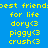 Pixelated yellow text on blue and green backgrounds reads 'best friends for life dory<3 piggy<3 crush<3' in four identical quadrants.