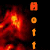 Animated sequence of fiery background with vertical orange text 'Hott' changing letter case across frames.