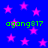 Blue background with pink stars and green text 'agang817' repeated four times in a pattern