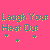 A static image with a bright pink background displaying multiple text phrases in various colors and styles, including underlined words and small heart symbols.