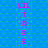Blue background with green dots, two vertical of pink text reading LIL TREE on each side