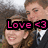 A four- shows a couple in formal attire; the top-left displays 'Love <3' text overlay while other show variations of their pose