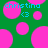 Green background with pink circles and blue text reading 'christina <3' in pixelated style.