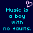 A static pixel art image with cyan text on a dark blue background, featuring a pink heart symbol above the text.