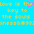 Pixelated text on bright blue background with yellow lettering and a pink heart symbol replacing the 'o' in 'Love'.