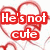 Red text on white background with red heart outlines; phrases change across frames to list negative traits then declare 'Perfect!!'.